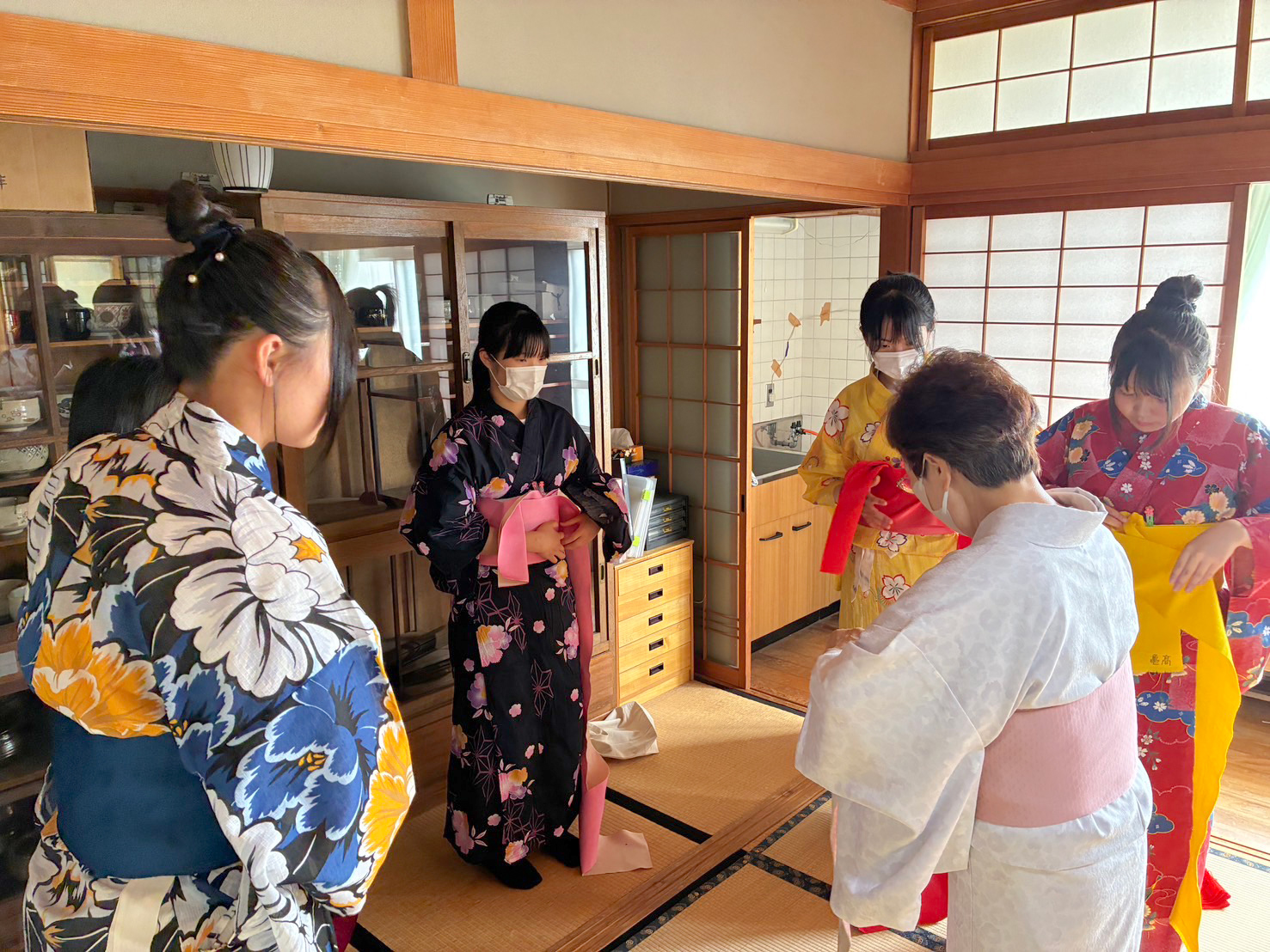 三重県立亀山高校 ゆかた講習会 開催