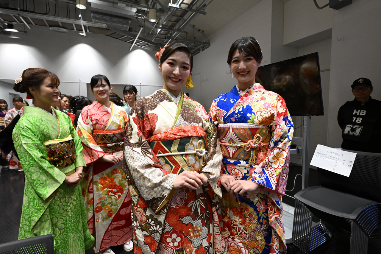 皇后杯 JFA 第47回全日本女子サッカー選手権大会決勝 振袖でおもてなし協力！