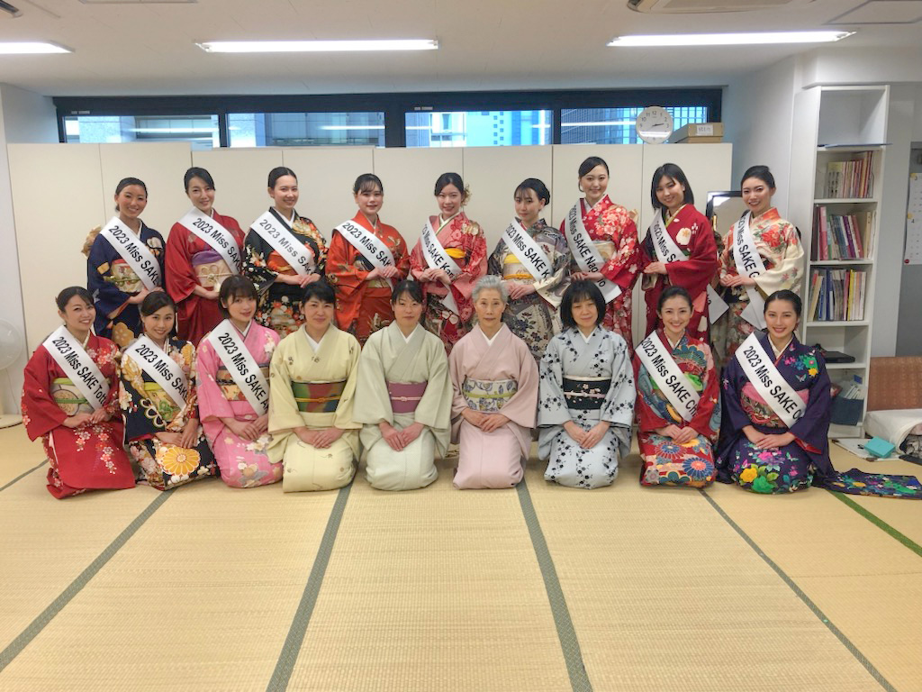 2023Miss SAKE JAPAN最終選考会　着付け協力